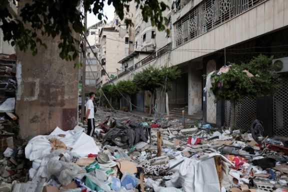 محل حمله اخیر اسرائیل به باشوره، در مرکز بیروت