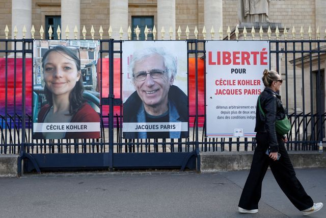 Iran moves detained French couple to undisclosed location, family says