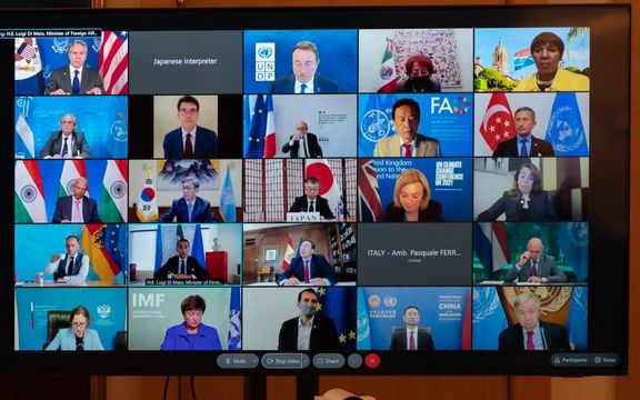 وزیران خارجه گروه ۲۰ در نیویورک درباره افغانستان نشستی مجازی برگزار کردند