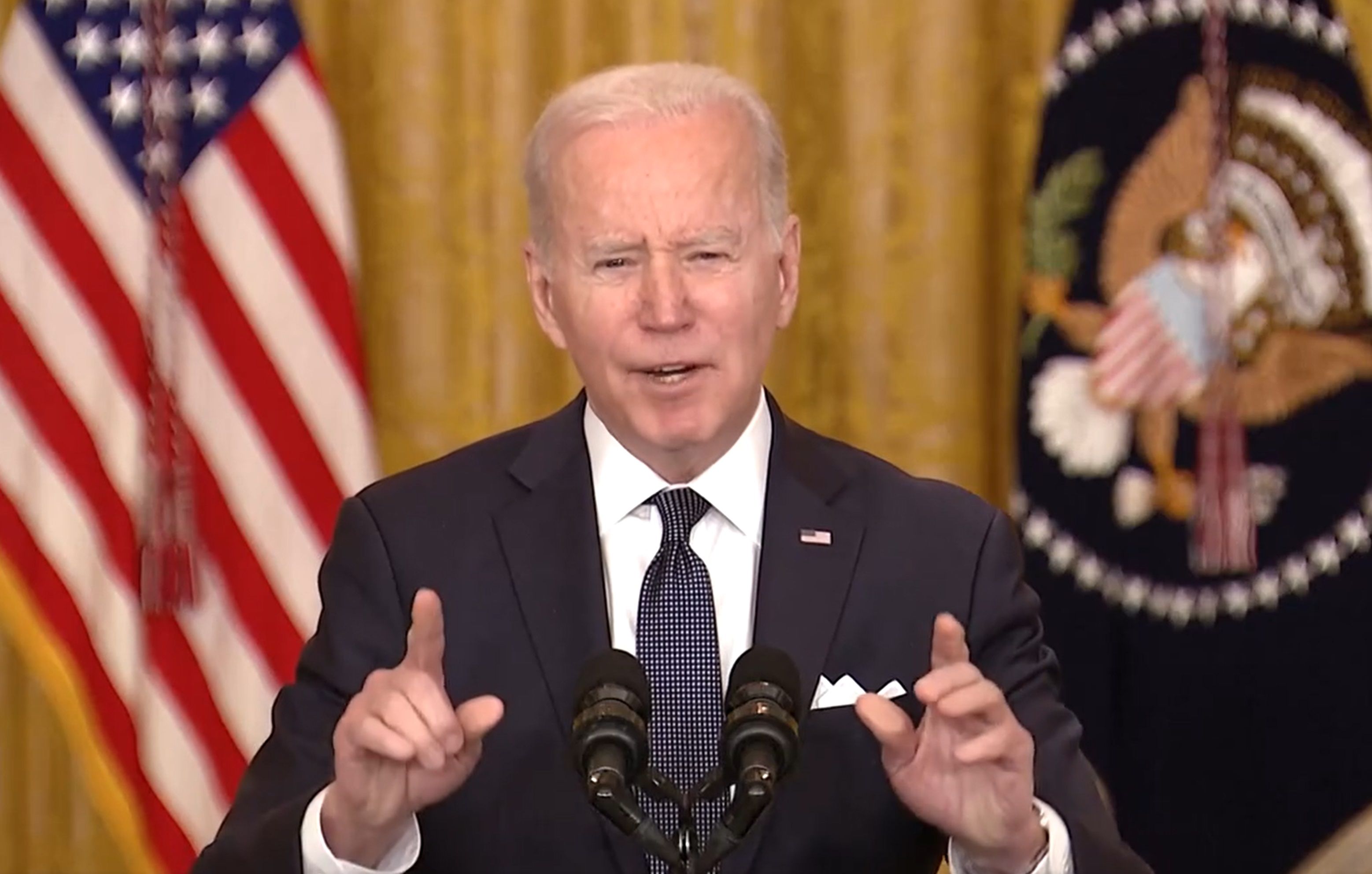 رییس‌جمهوری آمریکا: در صورت حمله روسیه به اوکراین برای پاسخ قاطع آماده‌ایم