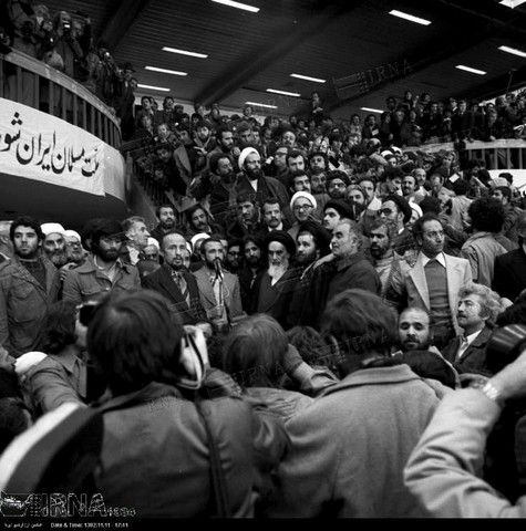 Ayatollah Ruhollah Khomeini's arrival at Mehrabad Airport, February 1, 1979