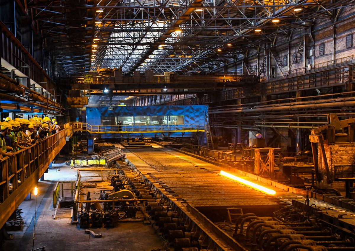 File photo of an Iranian steel plant