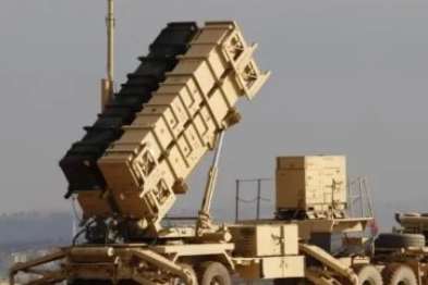 A US Patriot air defense system