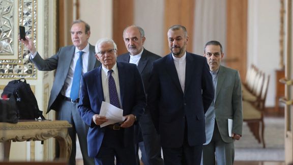 European Union foreign policy chief Josep Borrell in Tehran on June 25, 2022