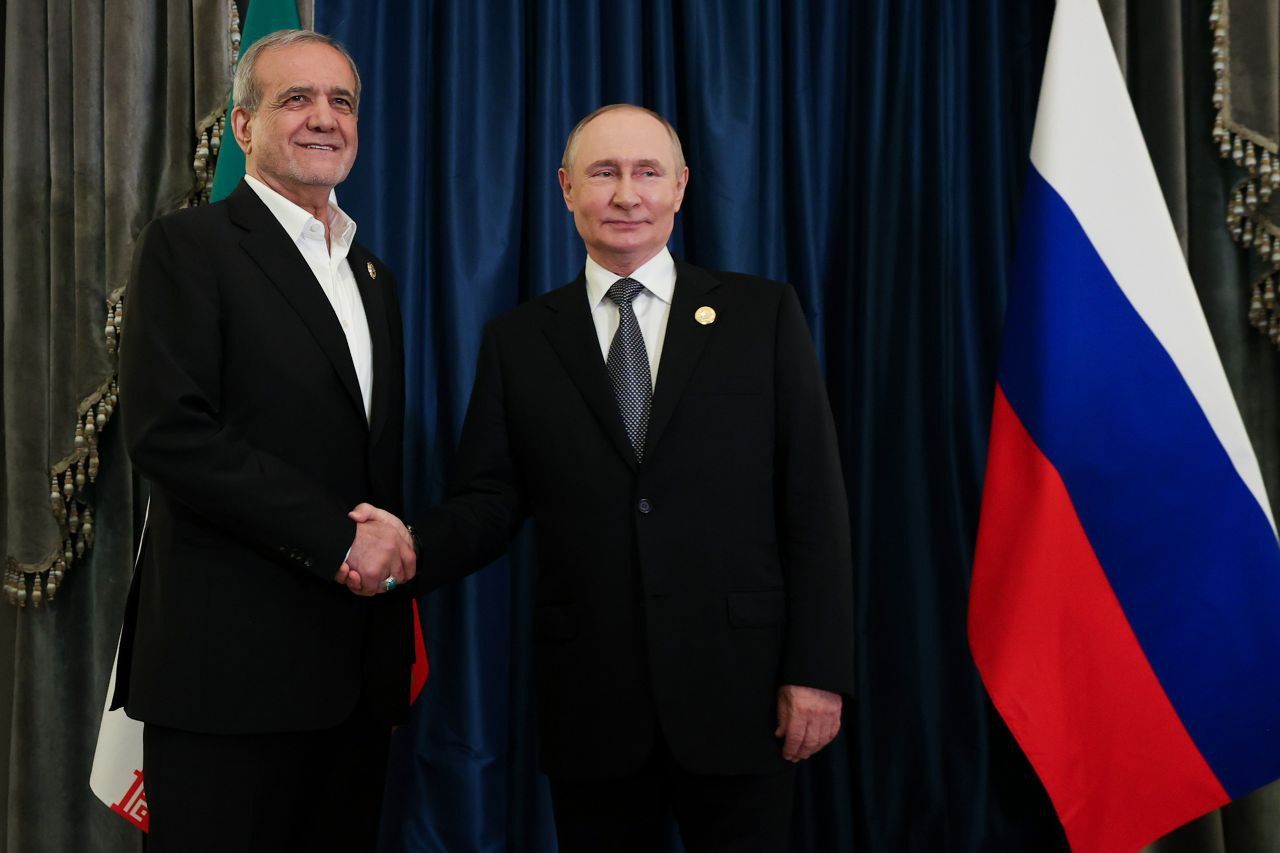 پزشکیان در چین با پوتین دیدار کرد