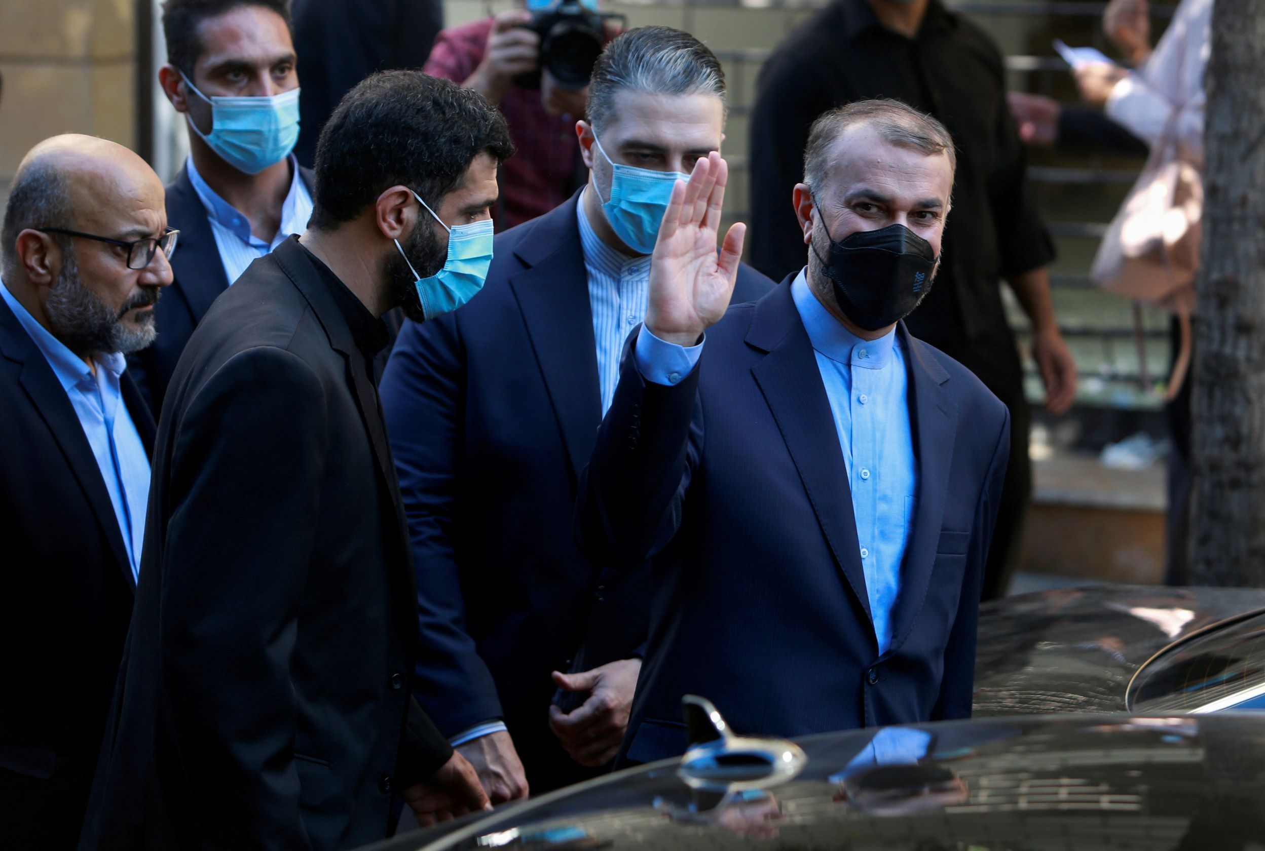 Iran's foreign minister Hossein Amir-Abdollahian in Beirut. October 7, 2021