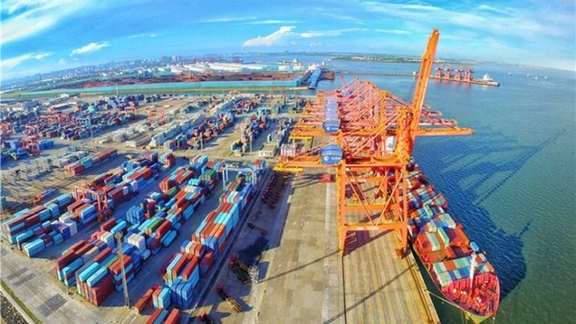 China's Zhanjiang port that accommodates some of the imports from Iran.