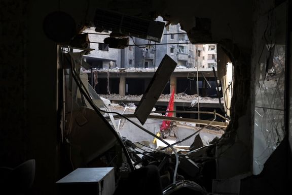 ویرانیهای به جا مانده از حملات ارتش اسرائیل به حومه جنوبی بیروت، ۱۹ آبان