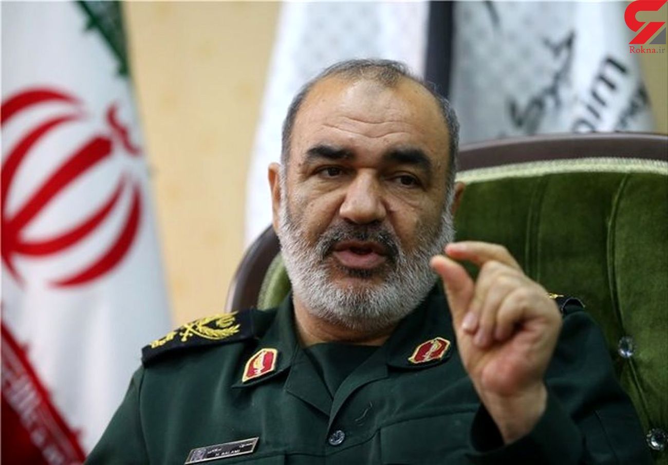 Salami, chief commander of the IRGC threatening protesters on Oct. 29, 2022