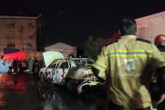 آتشنشانی رشت از کشته شدن یک زن ۵۰ ساله بر اثر آتش گرفتن یک خودروی سمند خبر داد