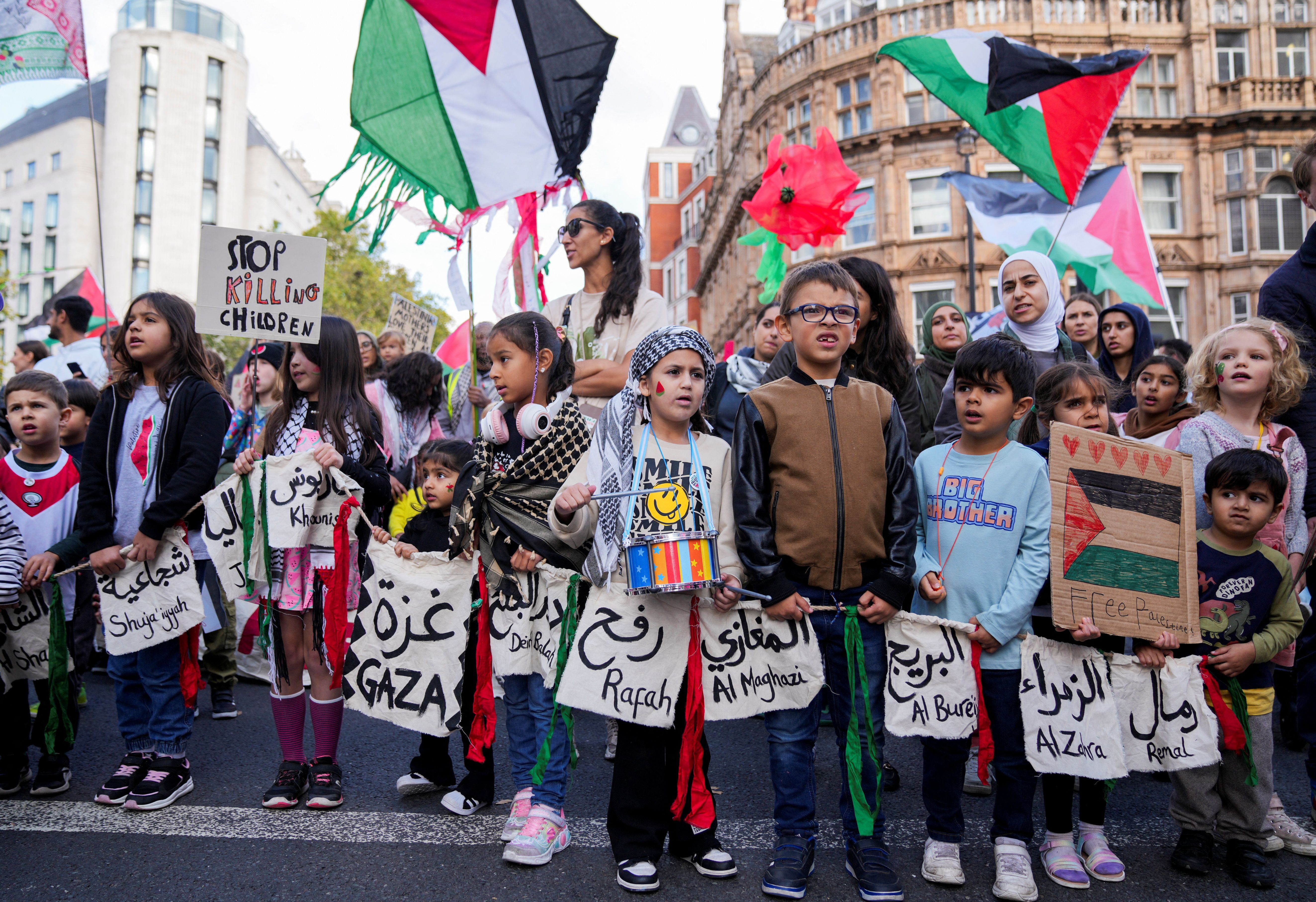 تظاهرات حامیان فلسطین در لندن، ۱۴ مهر