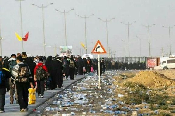 شهردار منطقه ۱۱ تهران: روزی ۲۰ تن زباله در مسیر اربعین در مرز مهران جمع میشود