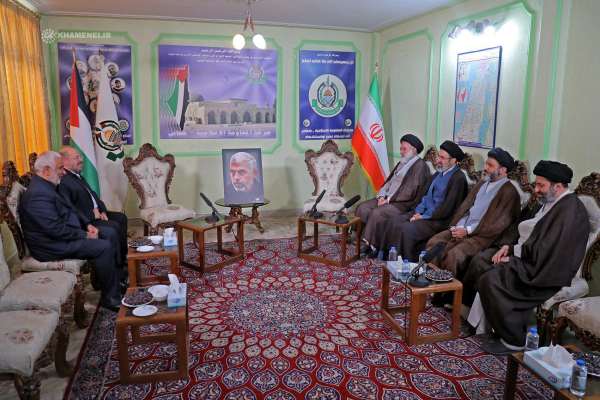 Khamenei's sons mourn Sinwar at Hamas office in Tehran