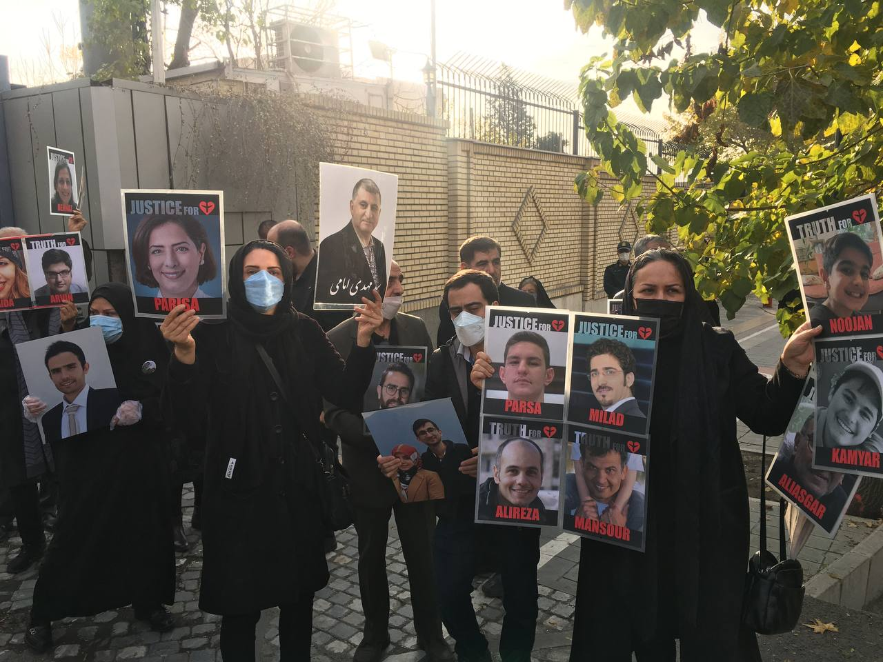 Victims' Families Of Airliner Shot Down By IRGC Protest In Tehran