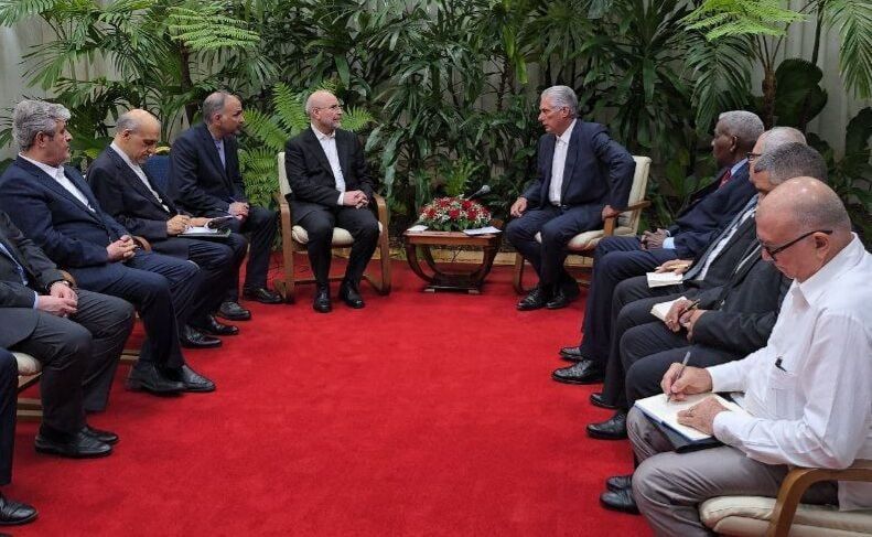 قالیباف در دیدار با میگل دیاز کانل، رییس‌جمهوری کوبا