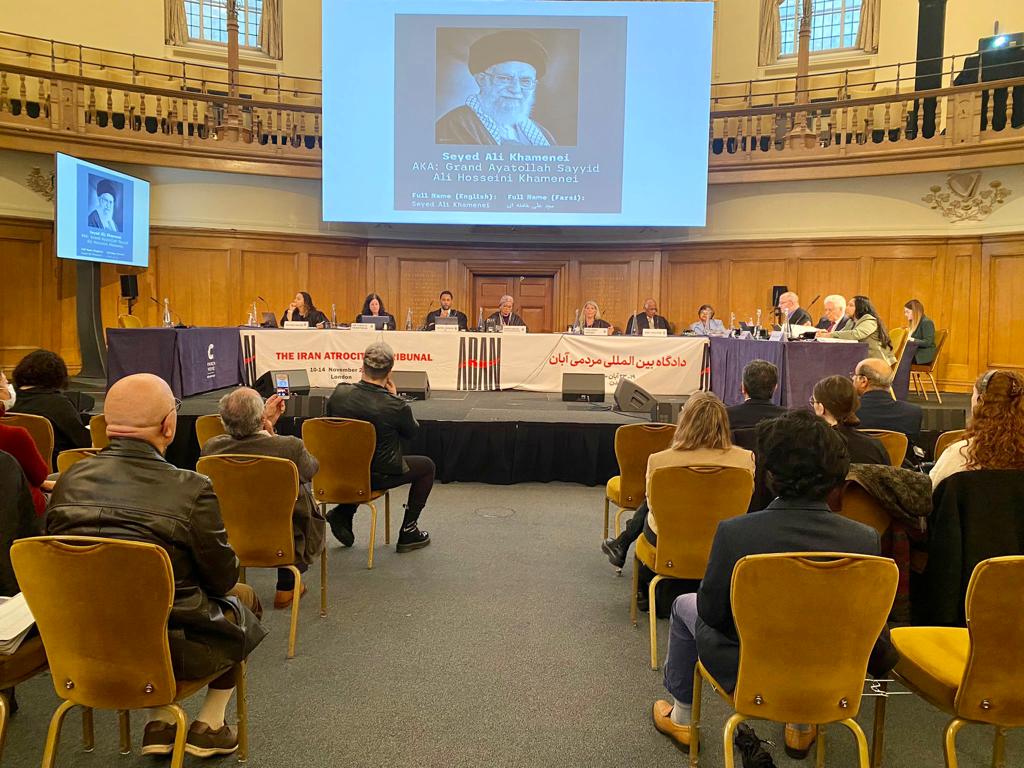 Iran Atrocities Tribunal in session in London. November 19, 2021