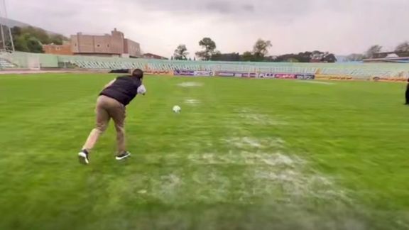 لغو مسابقه خیبر-شمسآذر بهدلیل آبگرفتگی در زمین چمن