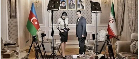 Iran's Ambassador to Azerbaijan Abbas Mousavi during an interview at Iran's embassy in Baku (March 2024)