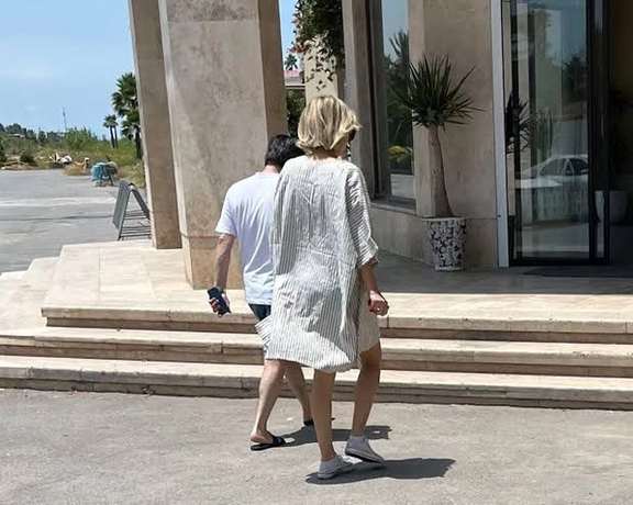 A woman seen in Tehran without mandatory dress code. June 2023