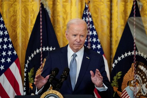 US President Joe Biden delivers remarks to US governors attending the National Governors Association winter meeting, in the East Room of the White House in Washington, February 23, 2024.