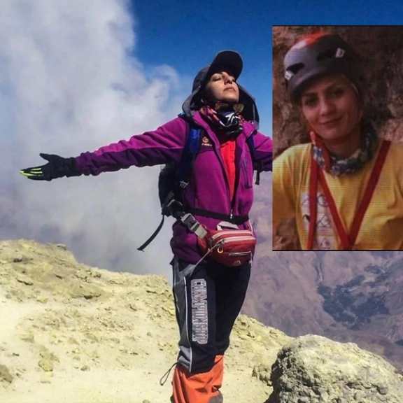 Sama Amoushahi (left) and Maryam Parandeh Khouzani