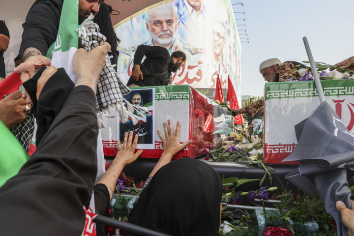 مقام‌های جمهوری اسلامی در تشییع جنازه فرماندهان سپاه بر قطع همکاری‌ با آژانس تاکید کردند