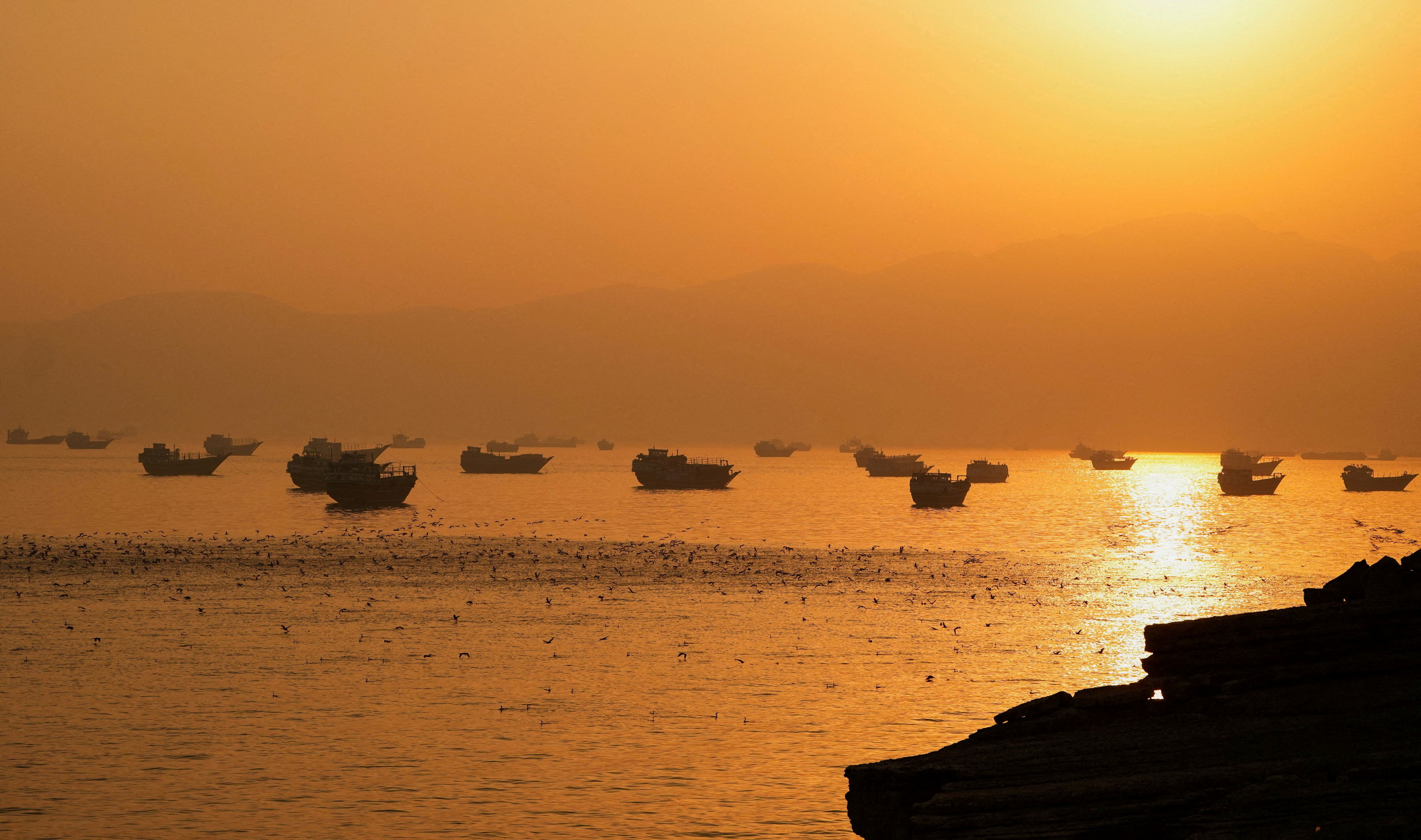 Vessels in the Strait of Hormuz