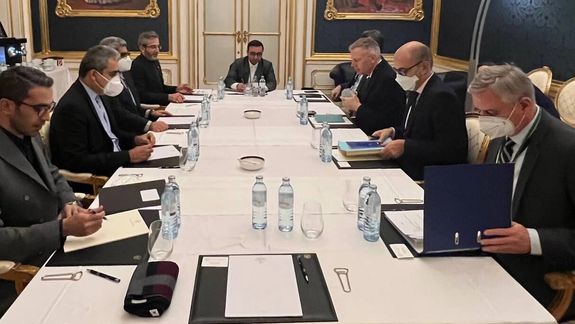 Iranian and European delegatrion meet in the Vienns talks on January 3, 2022