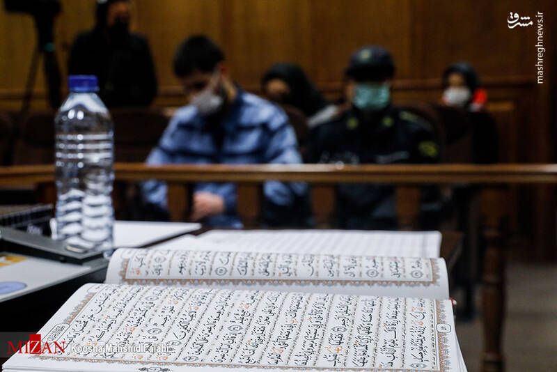 A hearing session for Mohammad Ghobalou 