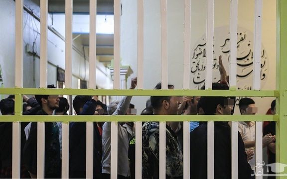 Iranian jailed protesters cheer after the pardon by ruler Ali Khamenei (February 2023)