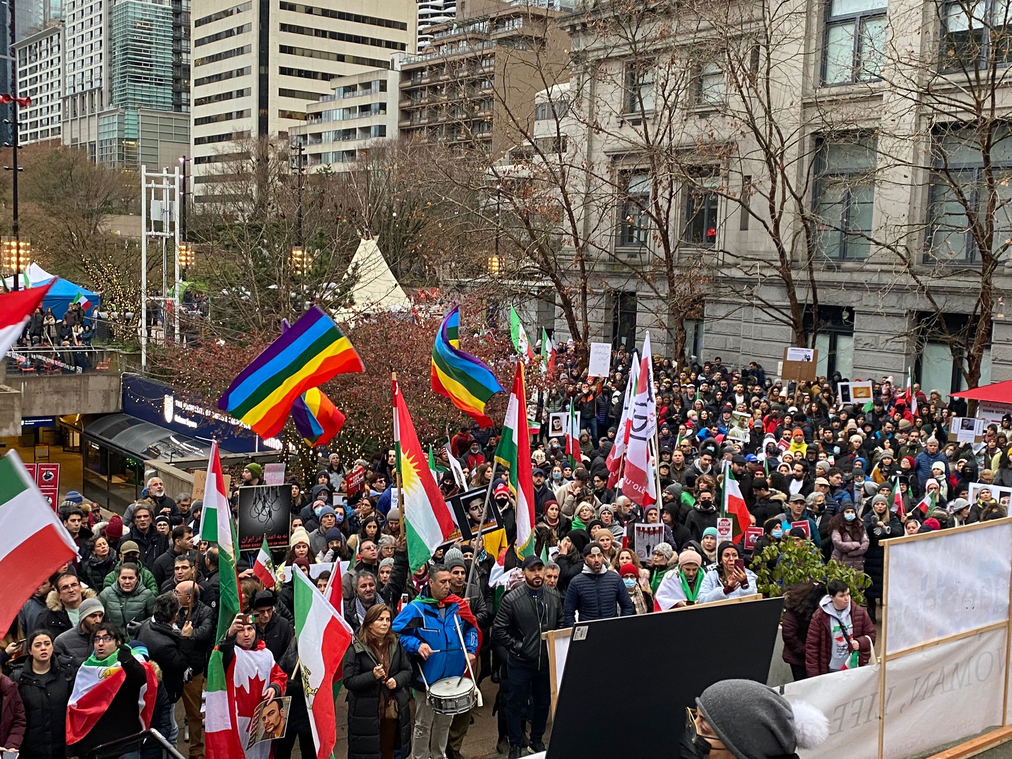 شنبه‌های اعتراض ایرانیان خارجِ کشور؛ معترضان در روز جهانی حقوق بشر در ده‌ها شهر تجمع کردند