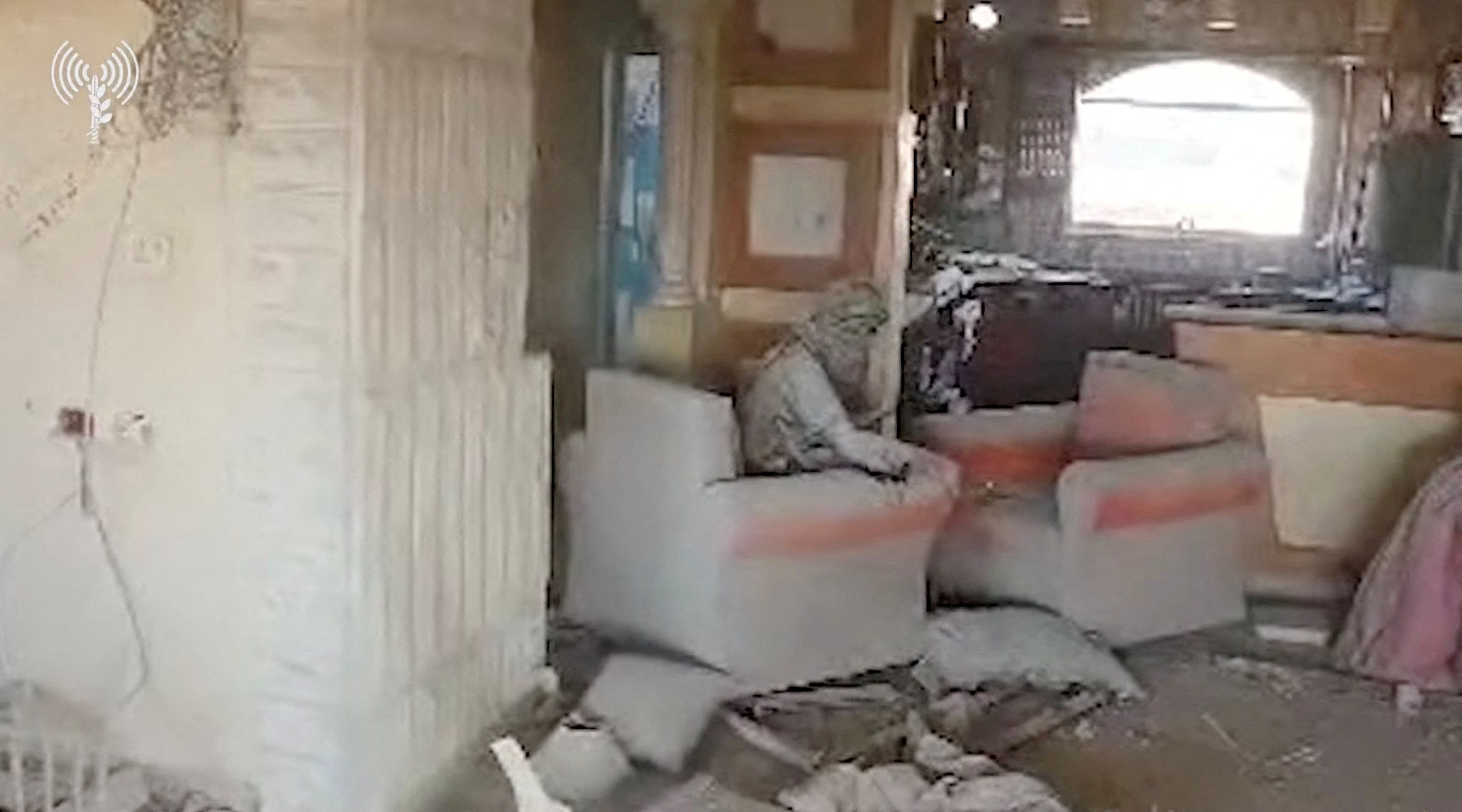 Yahya Sinwar, at the moment of his demise at the hands of Israeli forces.