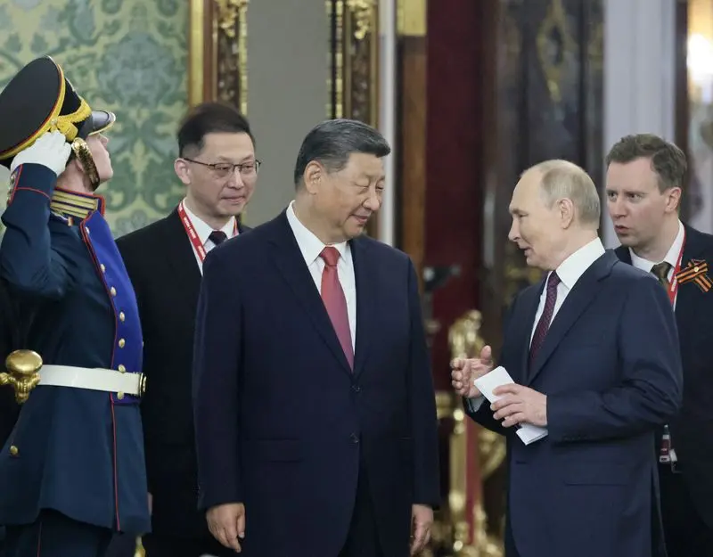 دیدار رییس‌جمهوری روسیه و رییس‌جمهوری چین در مسکو