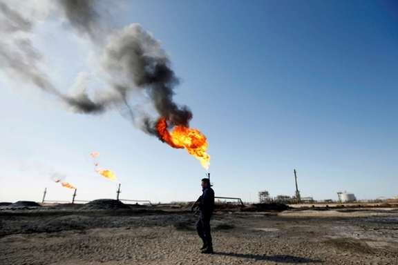 A policeman is seen at West Qurna-1 oil field, which is operated by ExxonMobil, in Basra, Iraq January 9, 2020.