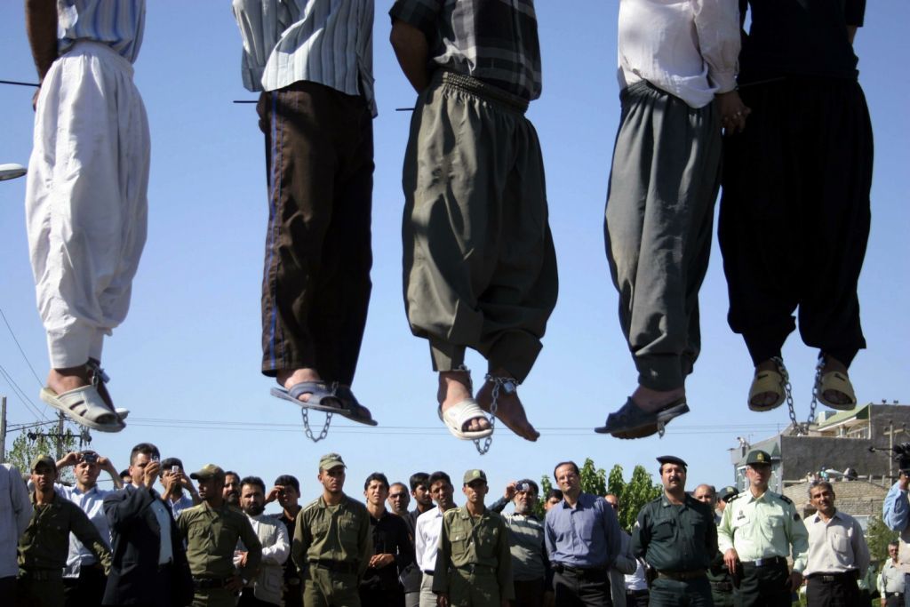 File photo of a public execution in Iran 