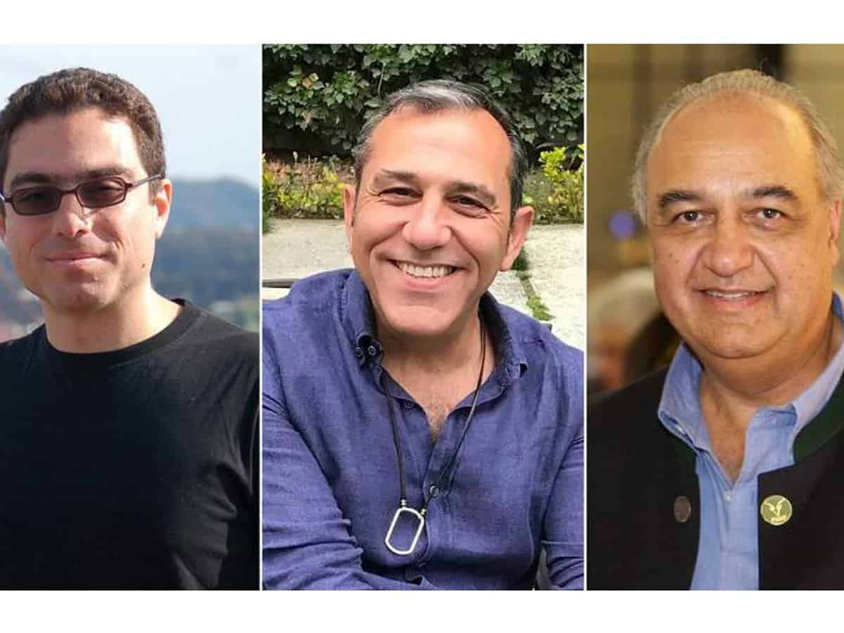 American citizens held in Iran (from left) Siamak Namazi, Emad Shargi and Morad Tahbaz
