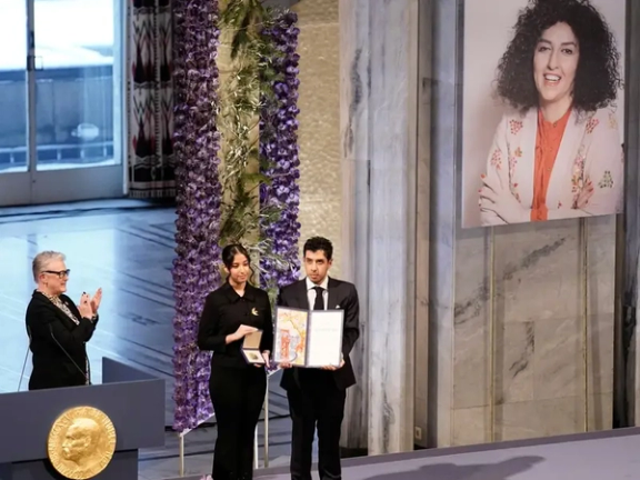 منح جائزة نوبل لنرجس محمدي تزامنا مع بدء إضرابها عن الطعام في السجن