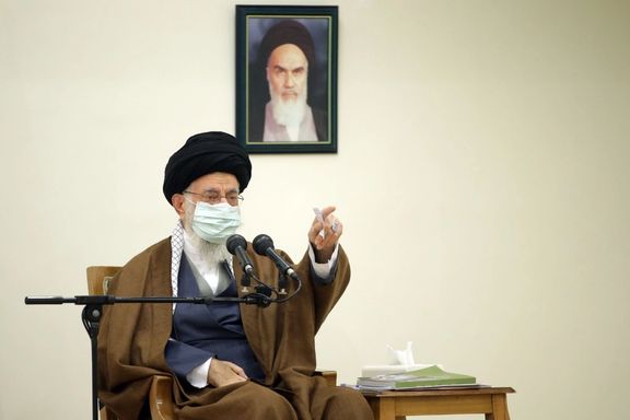 Iran's Supreme Leader Ali Khamanei speaking on Saturday, January1, 2022