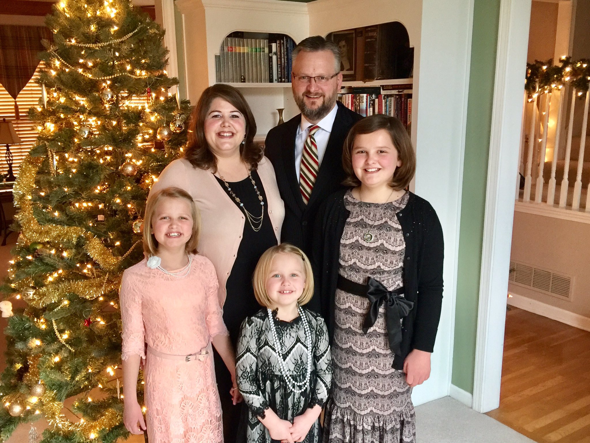 American national Stephen Troell and his family  (undated)