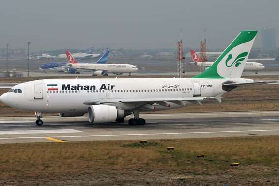 An Airbus 340 operated by Mahan Air