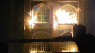 Protesters In Iran Torch Khomeini’s Museum, Seminary In Qom