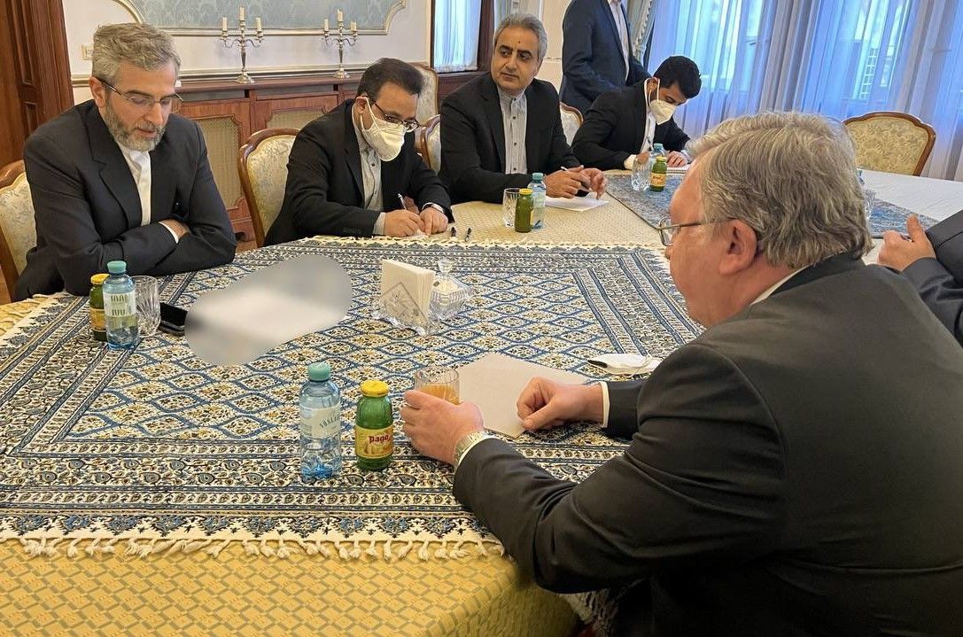Russian envoy in Vienna nuclear talks Mikhail Ulyanov meeting with the Iranian delegation. March 3, 2022