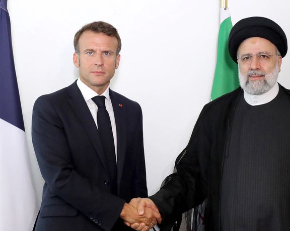 اعتراض ایرانیان به مکرون: به جای دیدار با رئیسی سرکوب جنبش ایران را محکوم میکردید