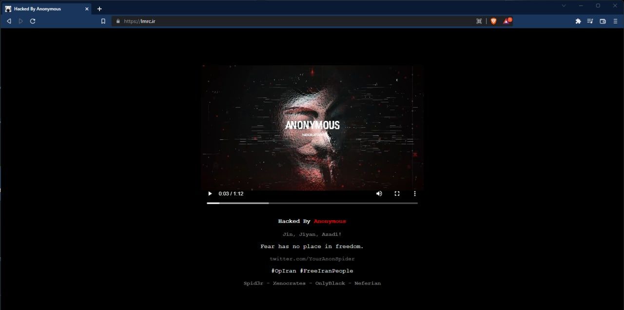  Hacktivist Group Takes Down Iranian Supreme Leader's Website