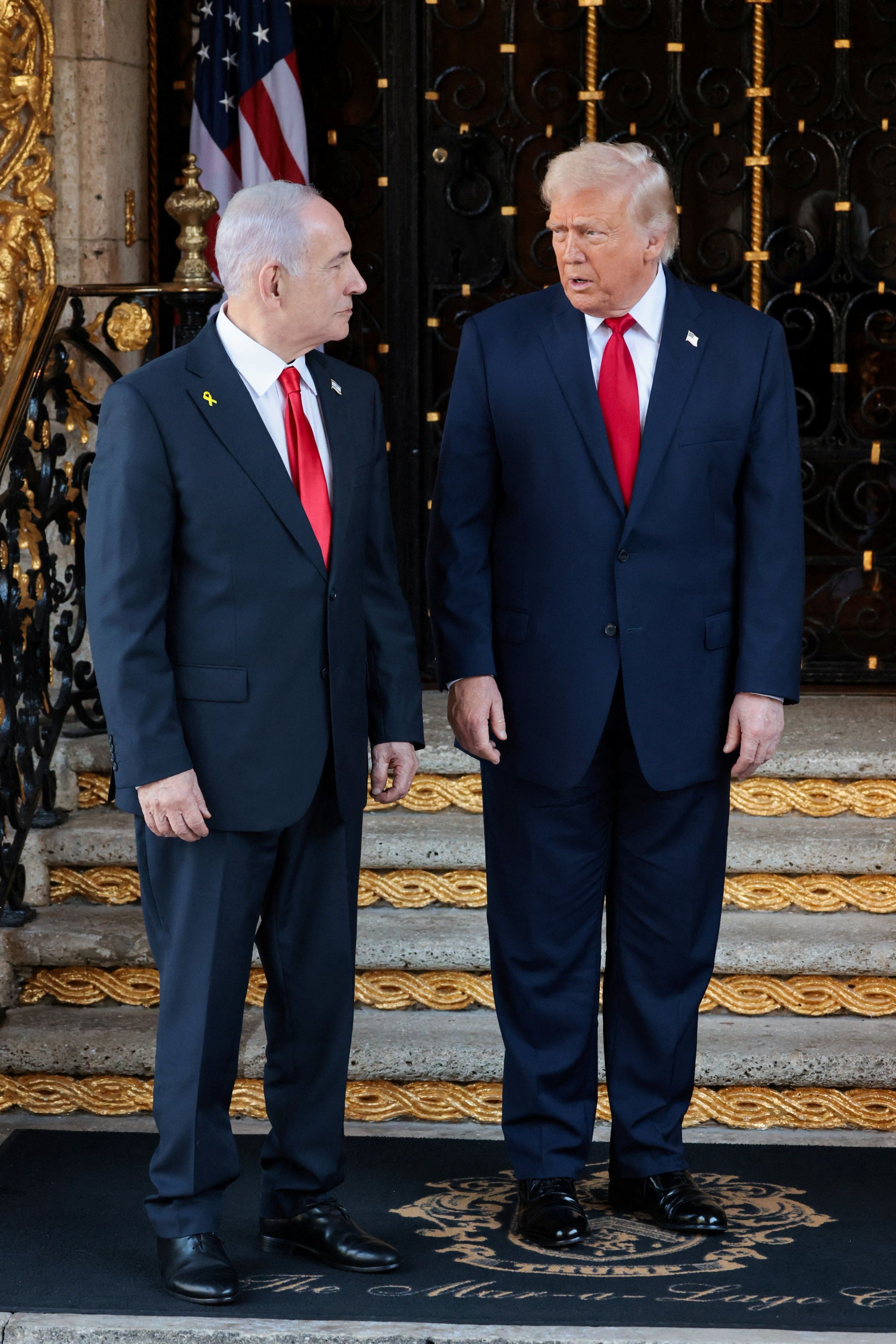 دیدار نتانیاهو و ترامپ در آمریکا آغاز شد