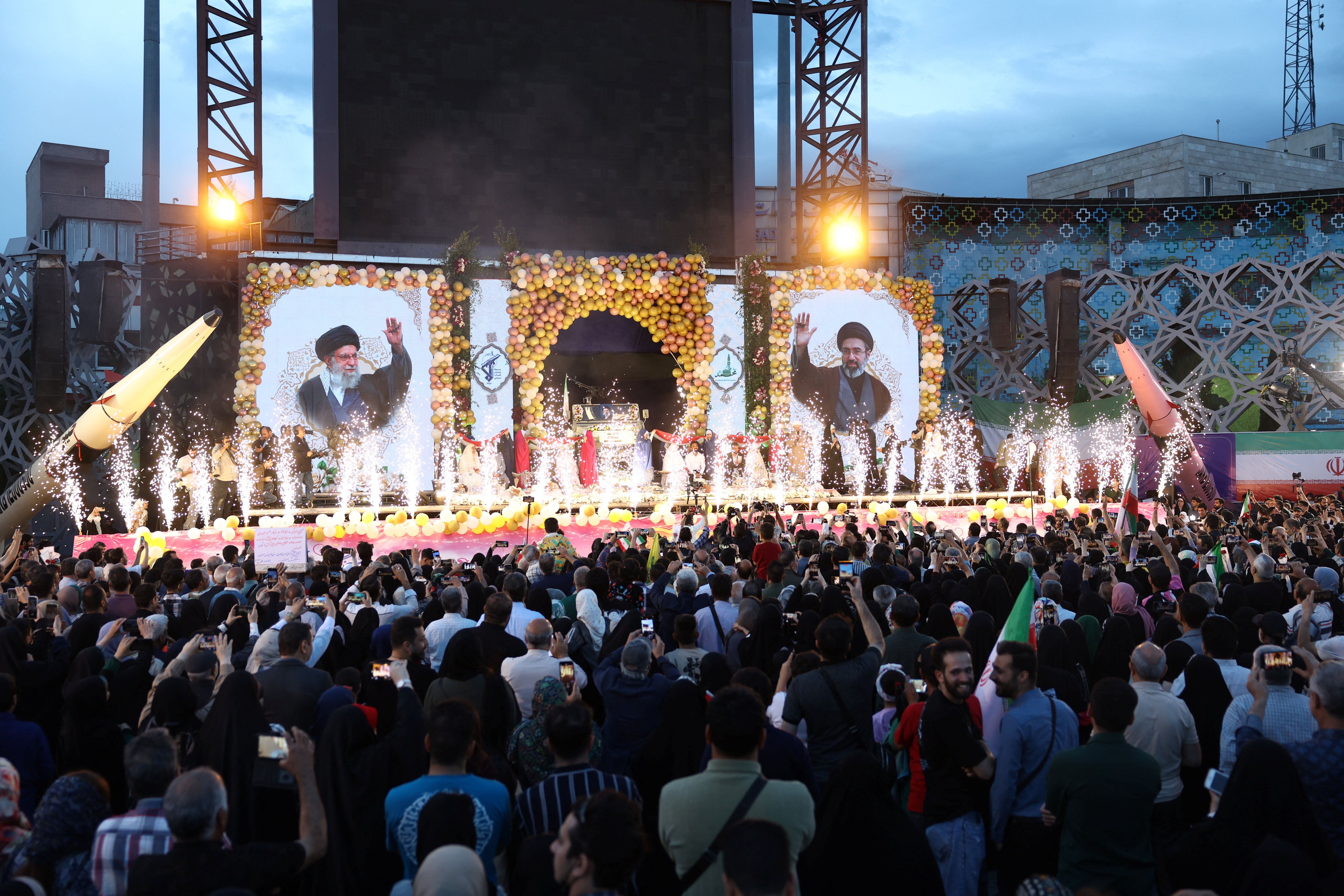 A government-organized public wedding ceremony in Tehran, May 18, 2026 