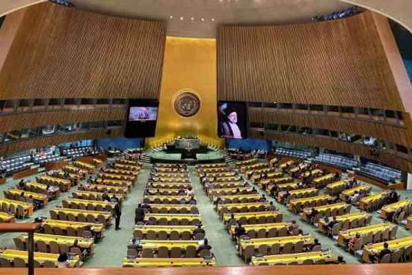 UN General Assembly Hall Empty During Raisi Memorial