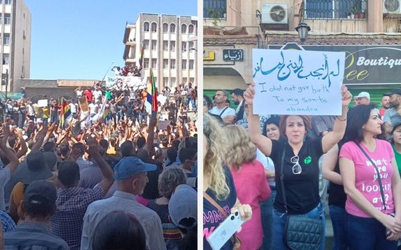 اعتراضات ضددولتی مردم سوریه در ششمین روز متوالی در جنوب و شمال غرب این کشور گسترش یافت