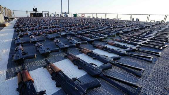 Iranian weapons destined for Houthis seized by the US Navy in January 2023