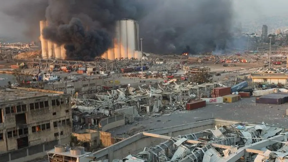 تصویری از انفجار بندر بیروت